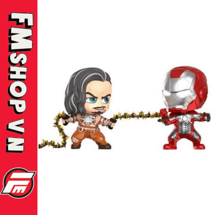 (New) Mô Hình Nhân Vật Cosbaby Whiplash & Iron Man Mark 5 Set