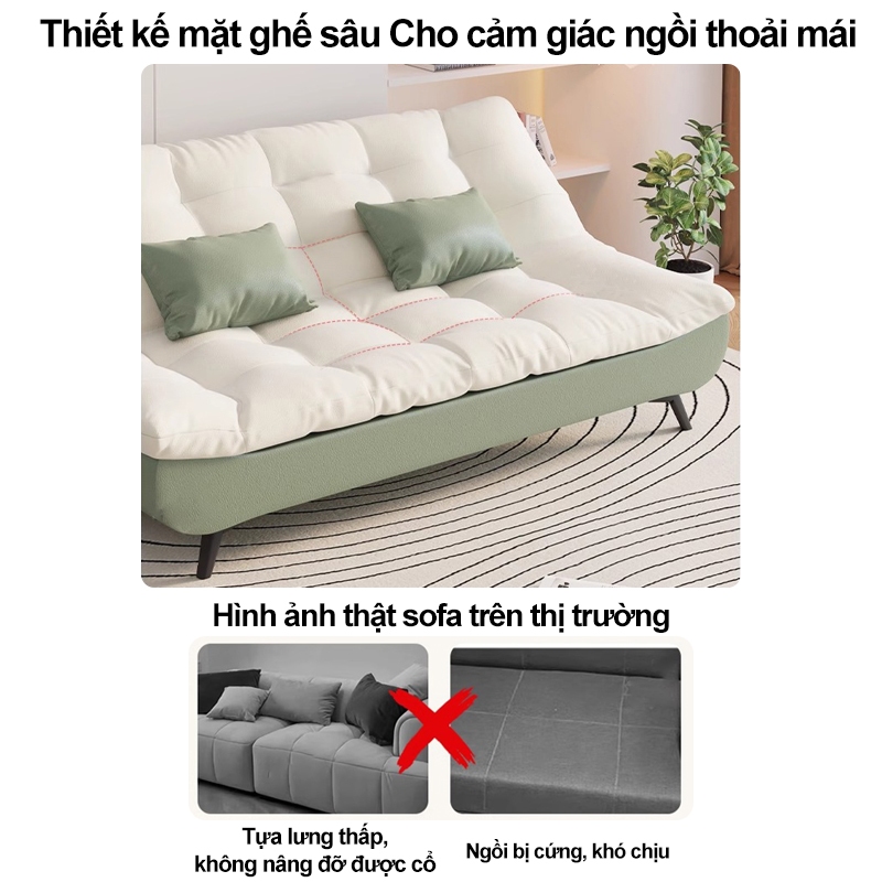 MY Giường sofa đa năng gấp gọn ghế sofa phòng khách- Sofa Giường Gấp Thông Minh Cao Cấp1m5 , 1m8 | BigBuy360 - bigbuy360.vn