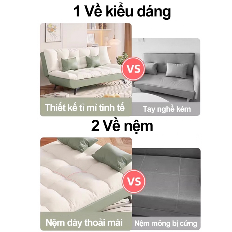 MY Giường sofa đa năng gấp gọn ghế sofa phòng khách- Sofa Giường Gấp Thông Minh Cao Cấp1m5 , 1m8 | BigBuy360 - bigbuy360.vn