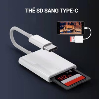Đầu đọc thẻ Type-C (điện thoại Android, lOS) cho Thẻ nhớ máy ảnh, Máy tính OTG SD, Micro SD tốc độ cao