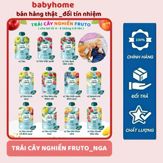 [date 11/2025] Hoa Quả Nghiền Fruto Cho Bé Hoa Quả Nghiền Nga Ăn Dặm Từ 4 Tháng