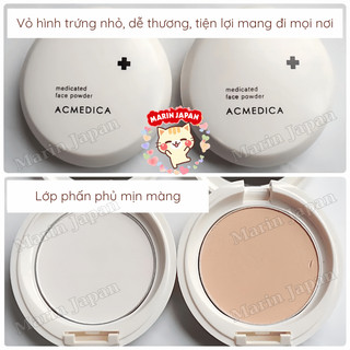 (Cho da mụn) Phấn phủ kiềm dầu dành cho da mụn ACMEDICA Chính Hãng Nhật Bản