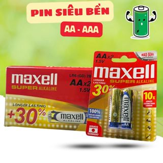 Pin AA Maxell kiềm Alkaline 2A 3A dung lượng lớn chuyên dụng cho các thiết bị tốn pin