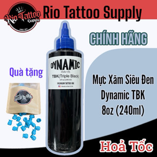 Mực xăm Dynamic TBK siêu đen 240ml