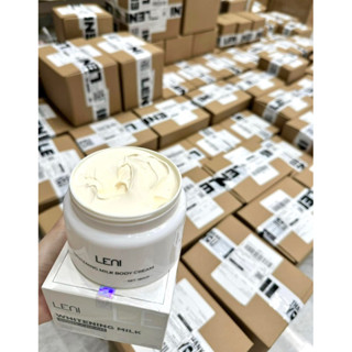 (Kem LENI chính hãng)(Tặng kèm Oil Test 10Ml ) KEM BODY VÁNG SỮA LENI (kem kích trắng,chống nắng, phục hồi da sạm đen)