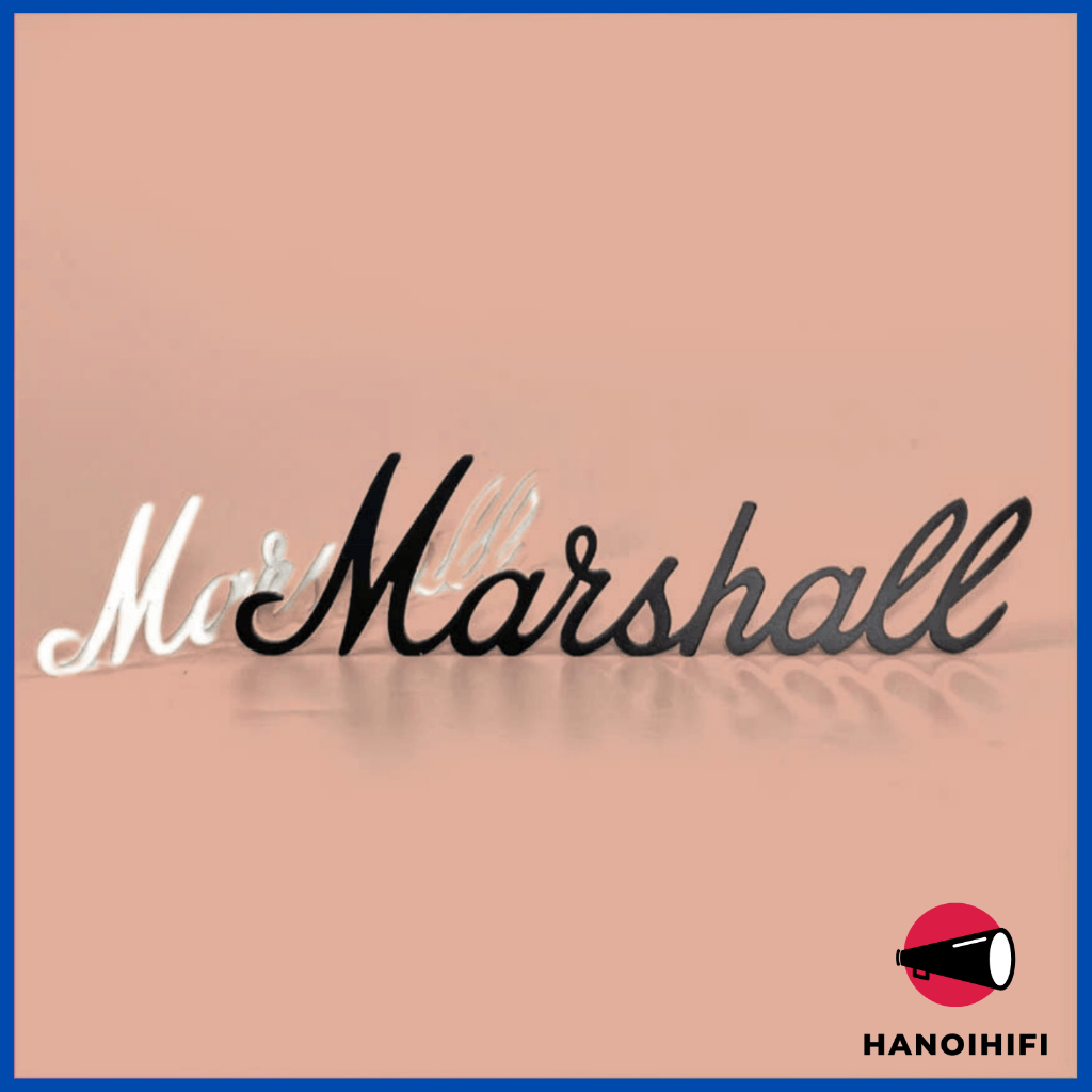 Logo Mai Cồ, logo loa chữ Mica đen cắt bằng lazer siêu chuẩn, siêu đẹp