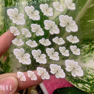 Miếng dán hoa nổi 5D - Ann933233