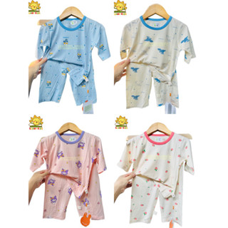 Bộ điều hoà lửng cho bé từ 10-20kg(2-5 tuổi) chất vải thun lạnh tencel xước/trơn mát hàng Quảng Châu