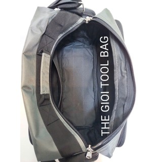 Túi đựng đồ nghề 7 ngăn 16inch Grey hàng CTy dày xịn đầu khóa 12li