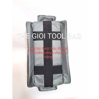 Túi đựng đồ nghề 7 ngăn 16inch Grey hàng CTy dày xịn đầu khóa 12li