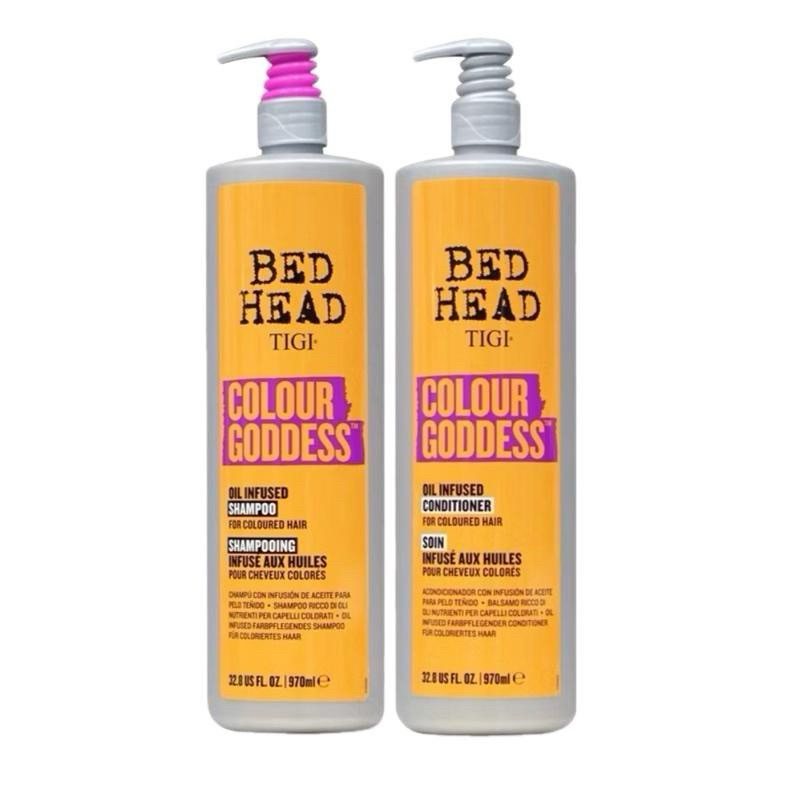 (CHÍNH HÃNG) Dầu gội xả giữ màu cho tóc nhuộm Tigi Bed Head Colour Goddess 970ML