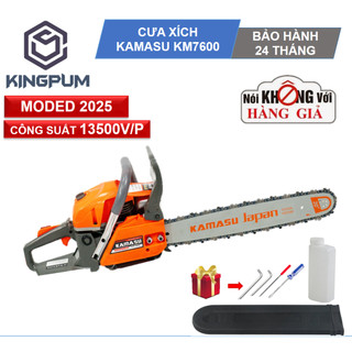  Máy cưa xích chạy xăng 2 thì | KAMASU-KM 7600  |Hàng Chính Hãng Sản xuất theo công nghệ Nhật Bản 