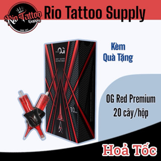 OG - Kim Xăm Đạn OG Đỏ cao cấp 20 cây/hộp -Riotattoosupply