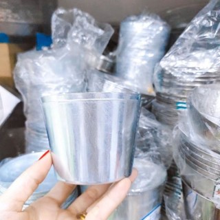 COMBO 10 LY NHÔM LÀM ĐÁ - Chung làm nước đá Bằng Nhôm