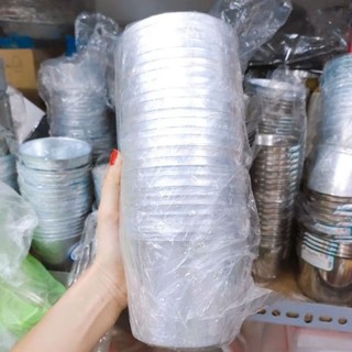 COMBO 10 LY NHÔM LÀM ĐÁ - Chung làm nước đá Bằng Nhôm