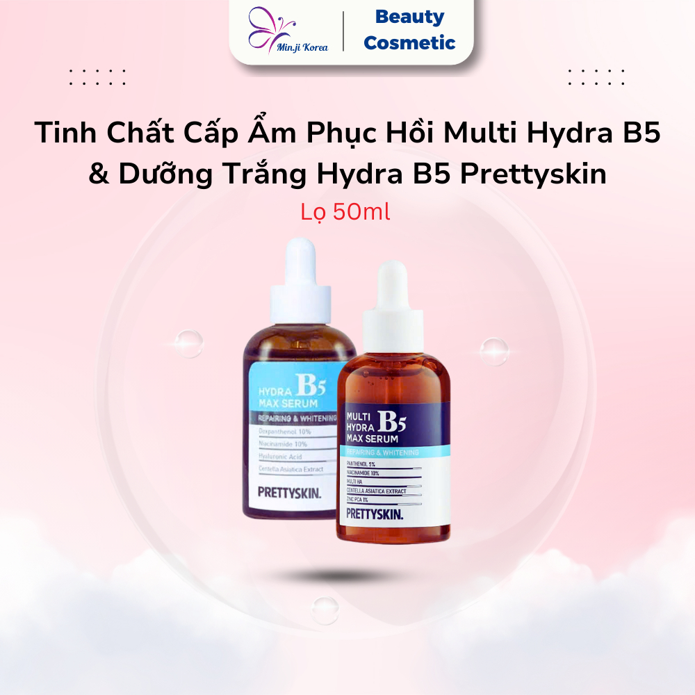Tinh Chất Multi Hydra B5 Max Serum Và Hydra B5 Max Serum Pretty Skin GC Hàn Quốc, Cấp Ẩm Phục Hồi Và