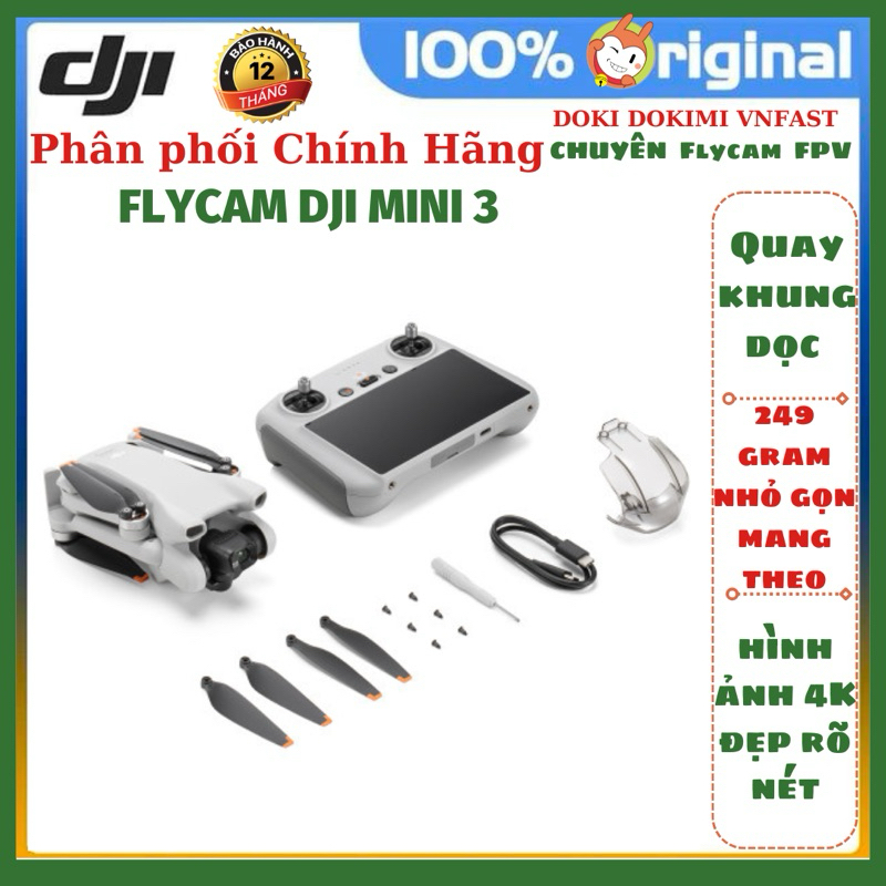 Flycam DJI MINI 4 PRO - Dji mini 3  - Tặng thẻ nhớ - nguyên seal - Chính hãng - Bh 12 tháng Dji Vn