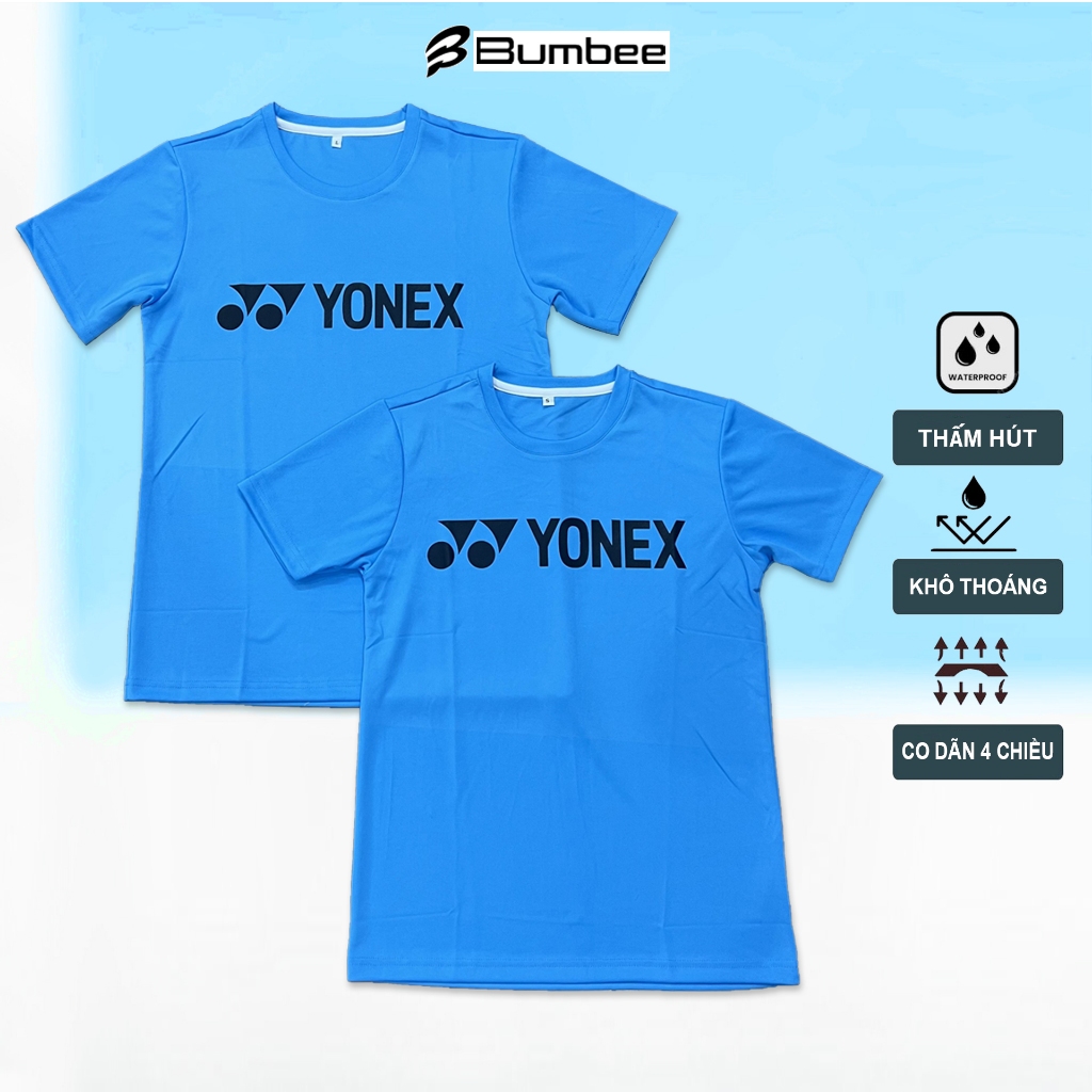 Áo cầu lông training, áo Yonex chất liệu cao cấp dành cho tập luyện và thi đấu (TN xanh)