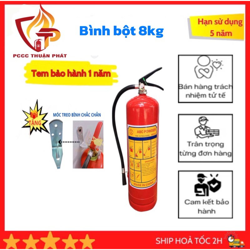 BÌNH CHỮA CHÁY BỘT ABC 8KG
