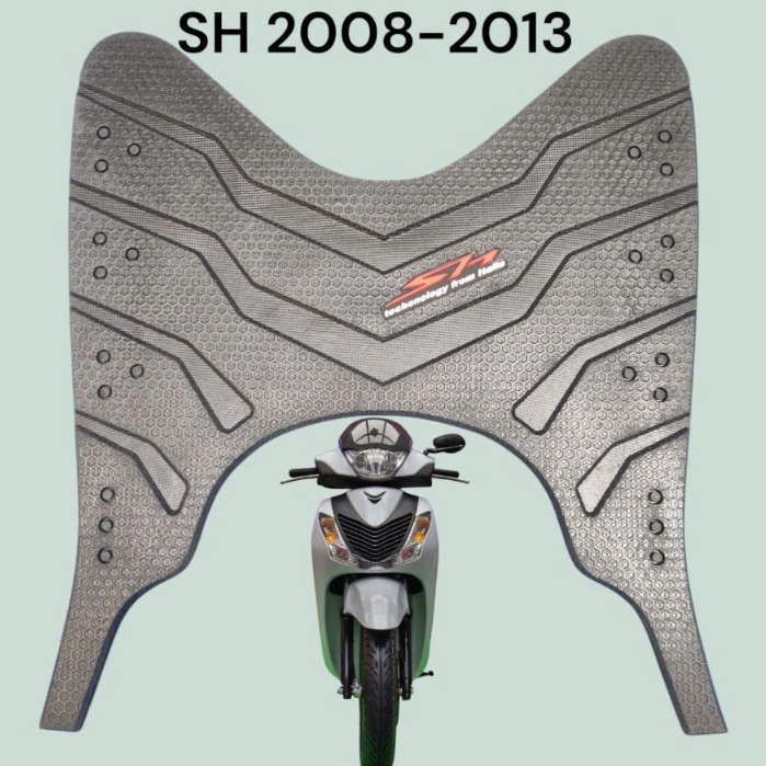thảm để chân sh ý đời 2008-2013 mẫu sọc,thảm lót sàn xe Sh ý,gác chân trước xe  sh ý 150cc,thảm lót 