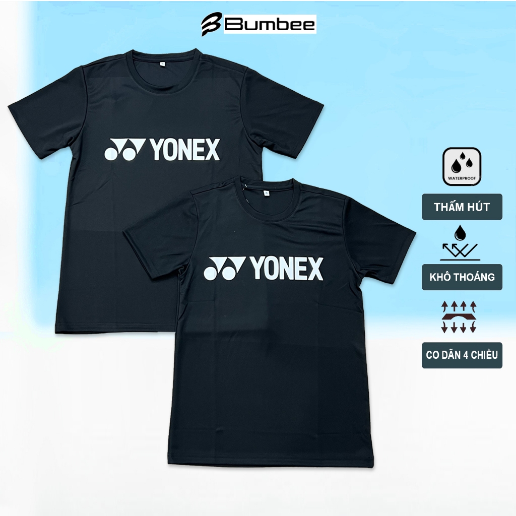 Áo cầu lông training, áo Yonex chất liệu cao cấp dành cho tập luyện và thi đấu (TN đen)