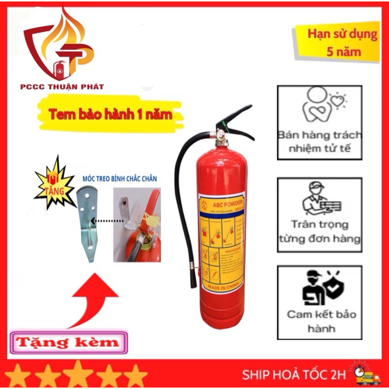 BÌNH CHỮA CHÁY BỘT ABC 4KG