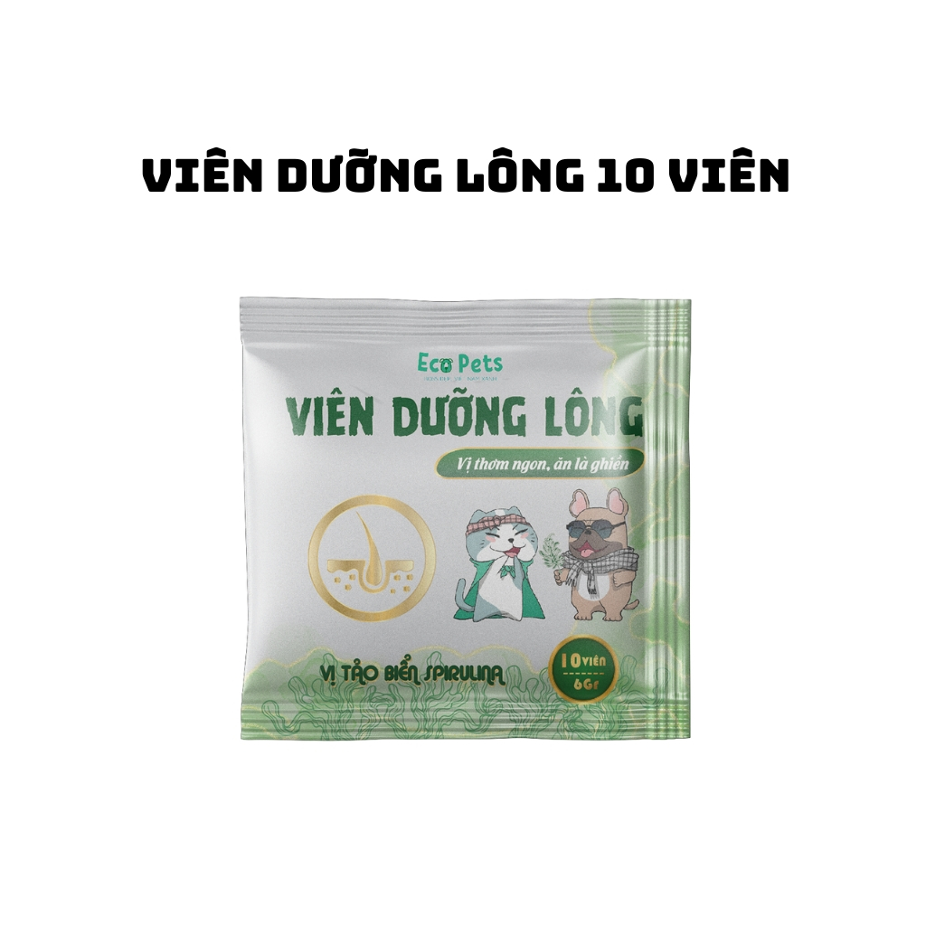 Viên Dưỡng Lông Cho Chó Mèo tảo biển Spirulina - Giải Pháp Hoàn Hảo Cho Bộ Lông Thú Cưng