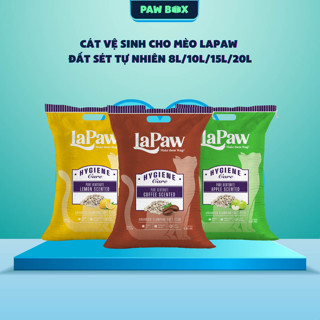 Cát vệ sinh cho mèo laPaw đất sét tự nhiên khử mùi, vón cục, thấm hút 8L/10L/15L/20L