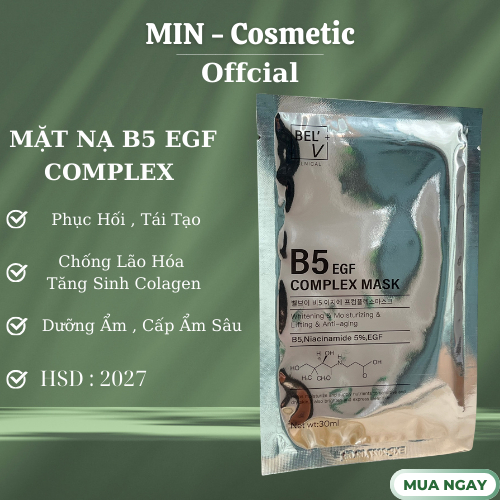 Mặt Nạ B5 EGF COMPLEX HÀN QUỐC , PHỤC HỒI TÁI TẠO ,CẤP ẨM CHO DA - MIN - COSMETIC