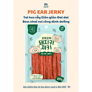 SNACK PIG EAR JERKY Tai heo sấy Giòn giòn gói 100gr