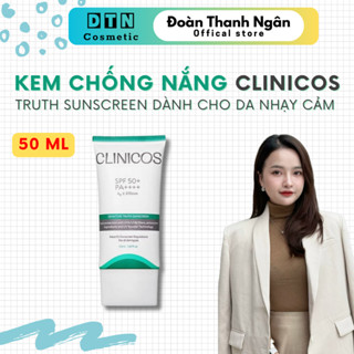 [ CHÍNH HÃNG ] Kem chống nắng CLINICOS Truth Sunscreen dành cho da nhạy cảm (Màu xanh 50ml)