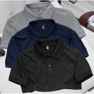 COMBO 3 Áo Polo Basic Nam Co giãn 4 chiều - Ngắn Tay Có Cổ Menswear