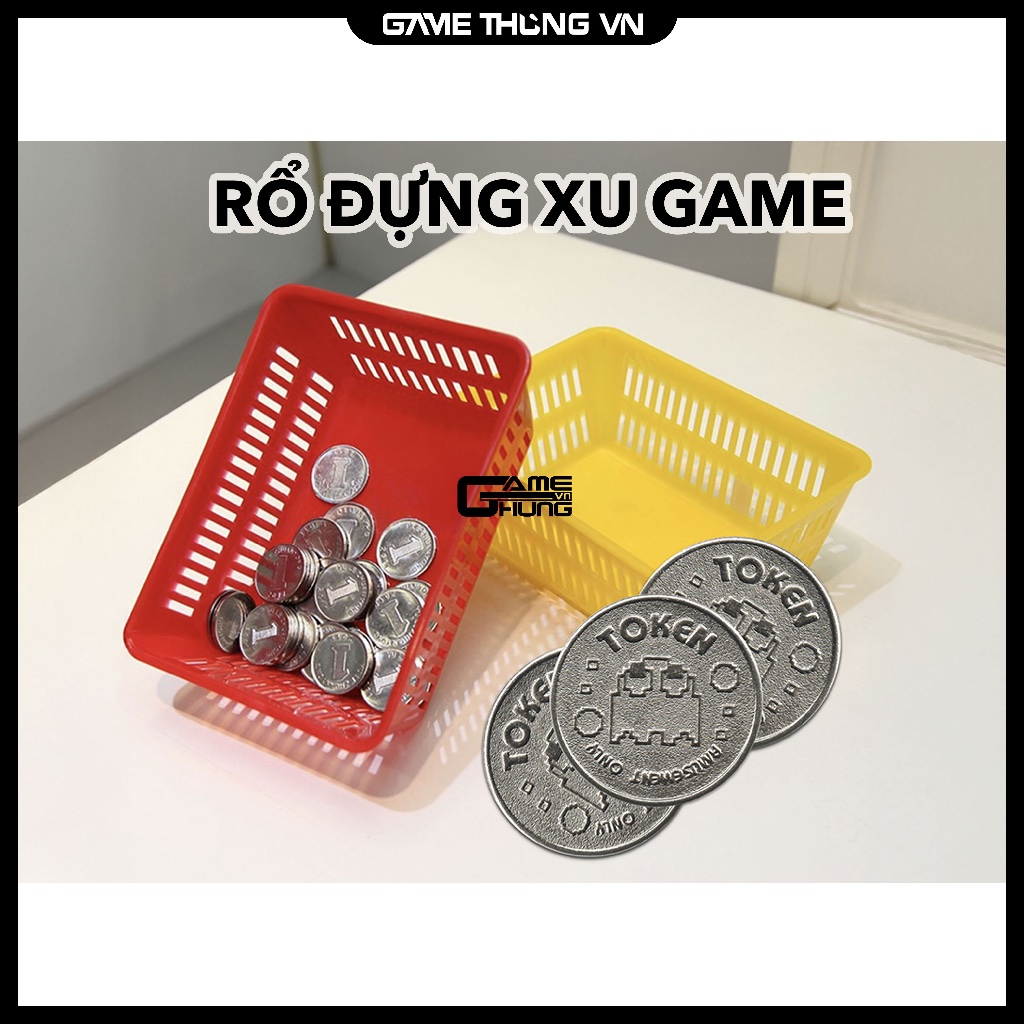RỔ ĐỰNG ĐỒNG XU MÁY GAME SIÊU THỊ