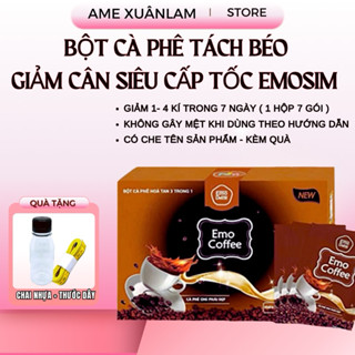 (CHE TÊN + TẶNG QUÀ) Detox Giảm Cân Emo Coffee Giam Can- Giảm Mỡ Bụng Giảm Cân Cấp Tốc Sau 7 ngày