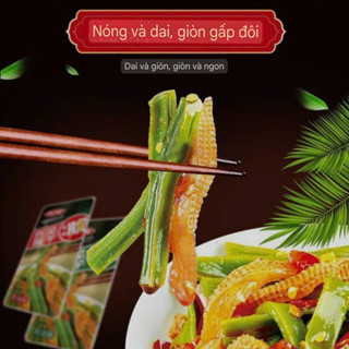  10 Gói Rau Tiến Vua Cay Xách Bò Chay Tứ Xuyên – "Bom Cay" Chuẩn Vị Ăn Là Nghiền 