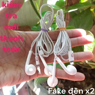 Tai nghe chân lailing, chân type C , chân tròn 3.5 zin bóc máy tặng kèm dây bọc tai