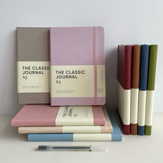 Sổ Tay Bìa Da - Sổ Ghi Chép Giấy Dày 120 gsm - Sổ bìa da PU chống thấm nước ruột Caro Kẻ Ngang trơn