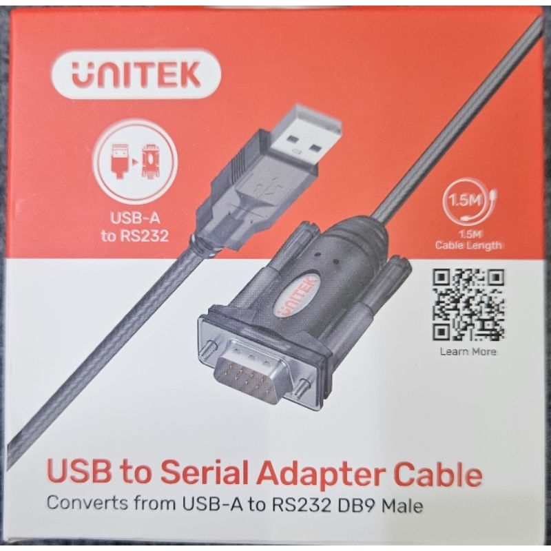 Dây USB-A to RS232 DB9 Male Unitek (đơn  giá  1 sợi)
