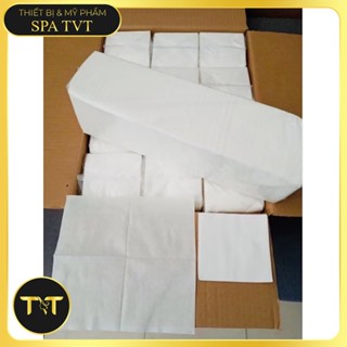 KHĂN CÂY LAU MẶT SPA loại 1 (200 tờ/cây)- Giấy lau mặt trong thẩm mỹ, Spa - Khăn giấy chăm sóc da
