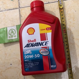 NHỚT XE MÁY SHELL AX3 800ml chính hãng