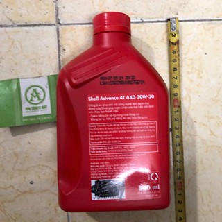 NHỚT XE MÁY SHELL AX3 800ml chính hãng