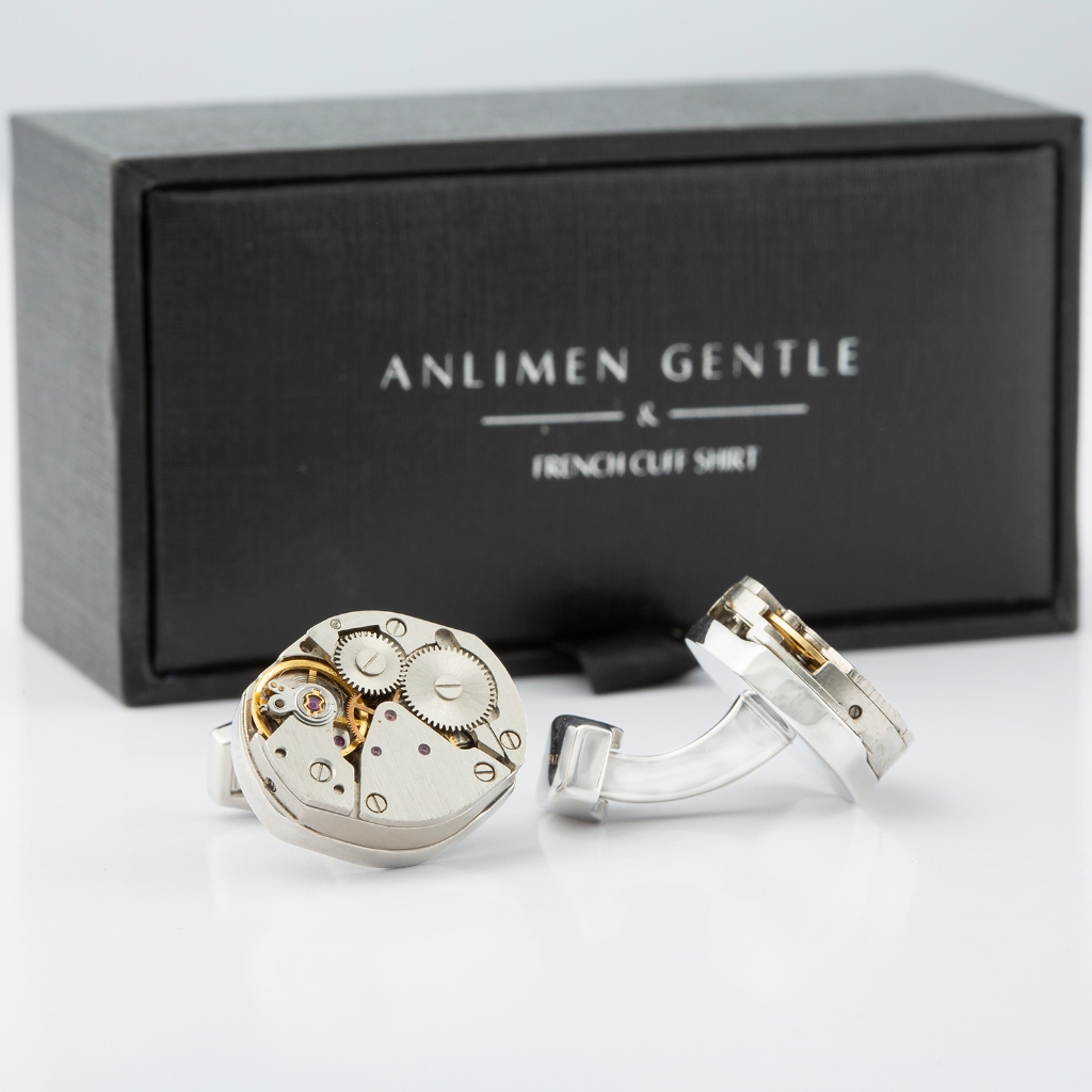 Mechanical Clock Cufflinks Anlimen & Gentle - AGC006