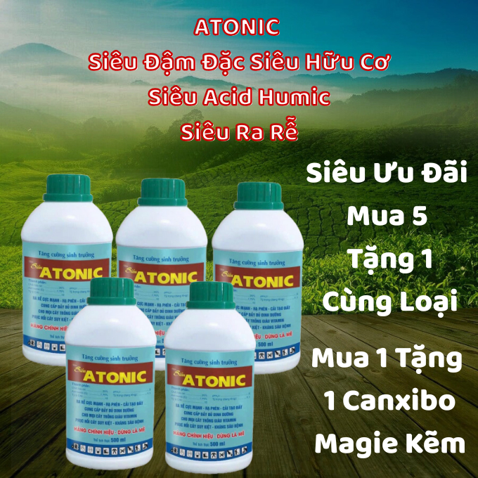 ATONIC mẫu mới SIÊU RA RỄ SIÊU ĐÂM CHỒI SIÊU HỮU CƠ 5 TẶNG 1
