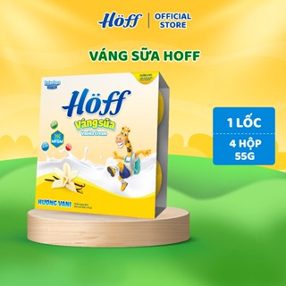 Váng sữa HOFF vị Vani, Hạt dẻ bổ sung chất béo và canxi cho bé ăn dặm từ 6 tháng tuổi 1 Lốc (55g x 4 hộp)