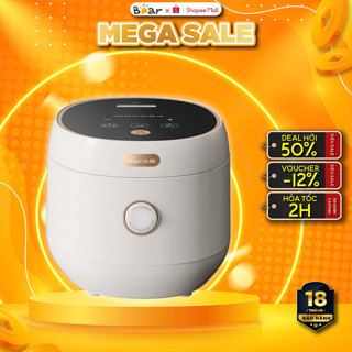 Nồi Cơm Điện 3L Bear DFB- C30L3, 600W, Lòng Nồi 6 Lớp Đa Năng Nấu Cháo/Hầm Hẹn Giờ, BH 18 Tháng