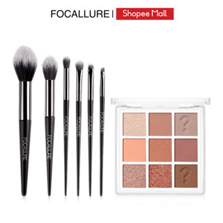 [Võ Hà Linh x Focallure] COMBO gồm có bảng phấn mắt 9 ô + bộ cọ trang điểm 6 cây 135g