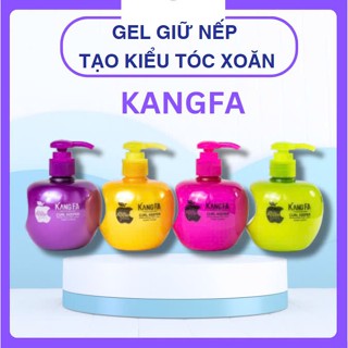 Gel Tạo Kiểu Giữ Nếp Tóc Xoăn KANGFA 260ml ,Gel Táo KANGFA Tạo Kiểu Tóc Uốn Sóng Xoăn Mềm Dưỡng Ẩm Phục Hồi Tóc Khô Xơ