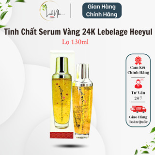 Serum Tinh Chất Vàng 24K Lebelage Heeyul Premium Gold GC Hàn Quốc, Giúp Da Sáng Đều Màu Và Làm Mờ Thâm Nám Lọ 130ml