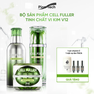 BỘ 3 SẢN PHẨM VI KIM CẢI THIỆN NẾP NHĂN LÀM TRẮNG DA PSI CELL FULLER V12 PEPTIDE PION TECH