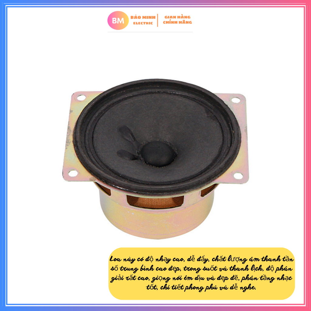 [Giá 2 loa] Loa toàn giải 3 inch 8 Ohm 5w nhập khẩu cao cấp | Loa Mid Treble độ trung thực cao Hi-fi